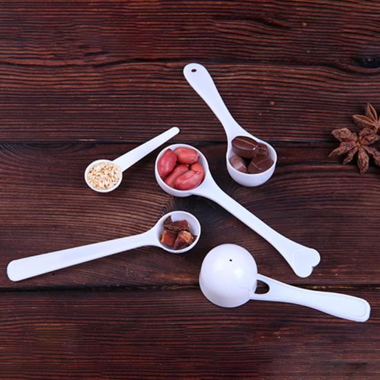 Precision Measuring Spoons Set Stackable Plastic Scoops for Coffee Pet Food Baking Spices Multi-Size Dry Ingredient Measuring Tools