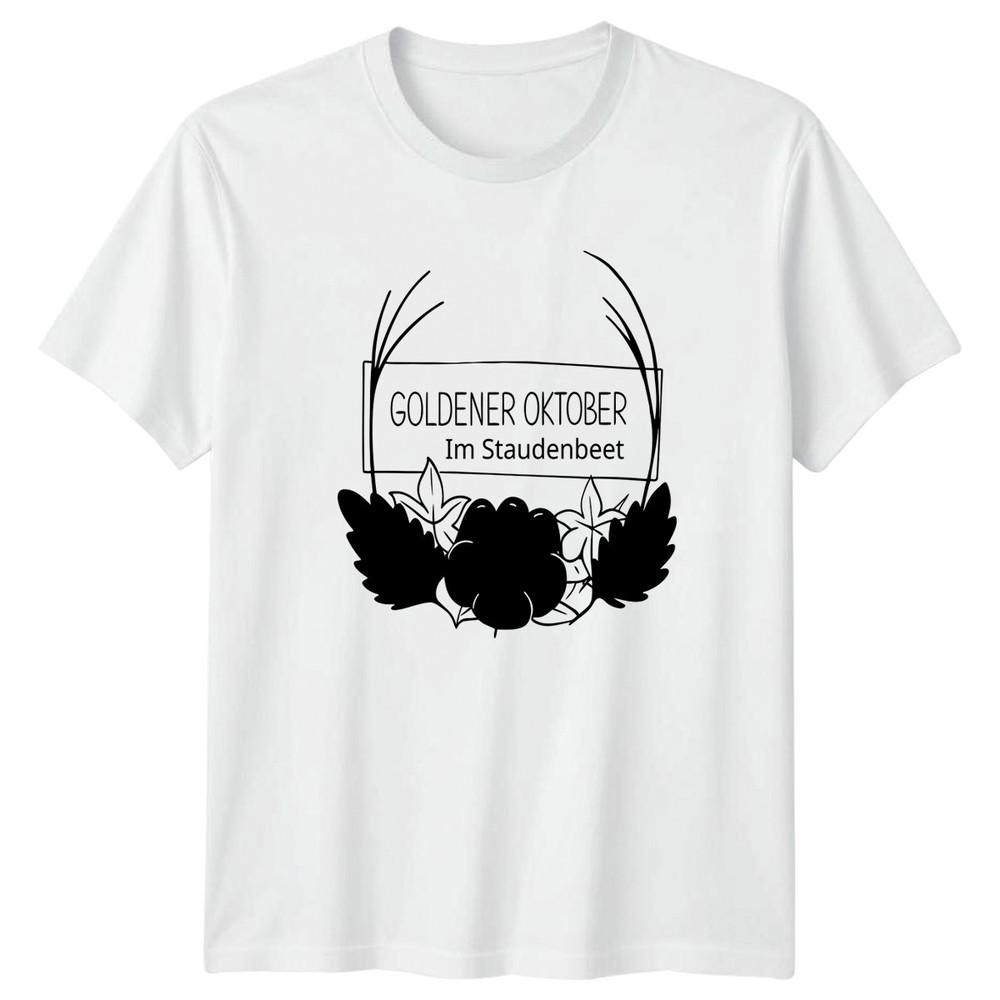 Goldener Oktober Im Staudenbeet Unisexs TShirt Perennial Gardening Gift For Her S