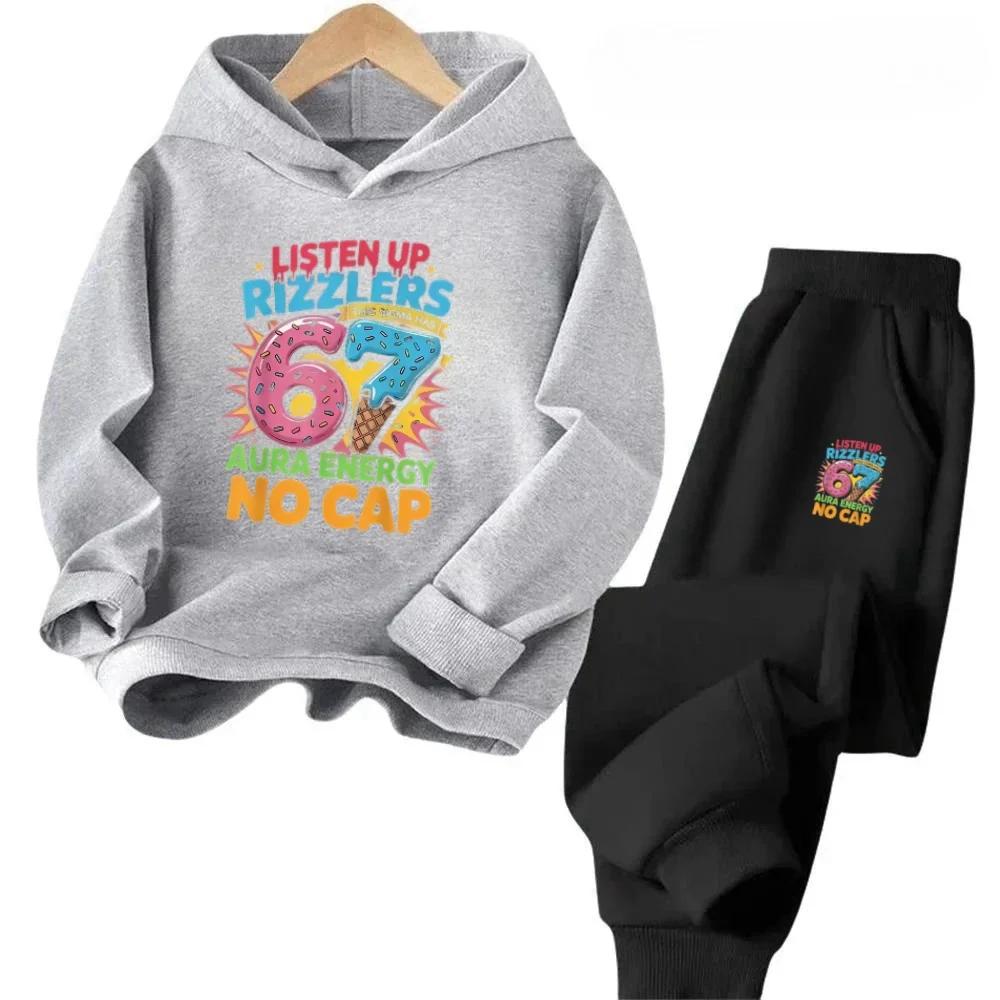 67 Offre Spéciale Tenue Pour Enfants 4-13Y 2 Pièces Dessin Animé Imprimé Coton Survêtement Remise Expédition Dans Le Monde Entie
