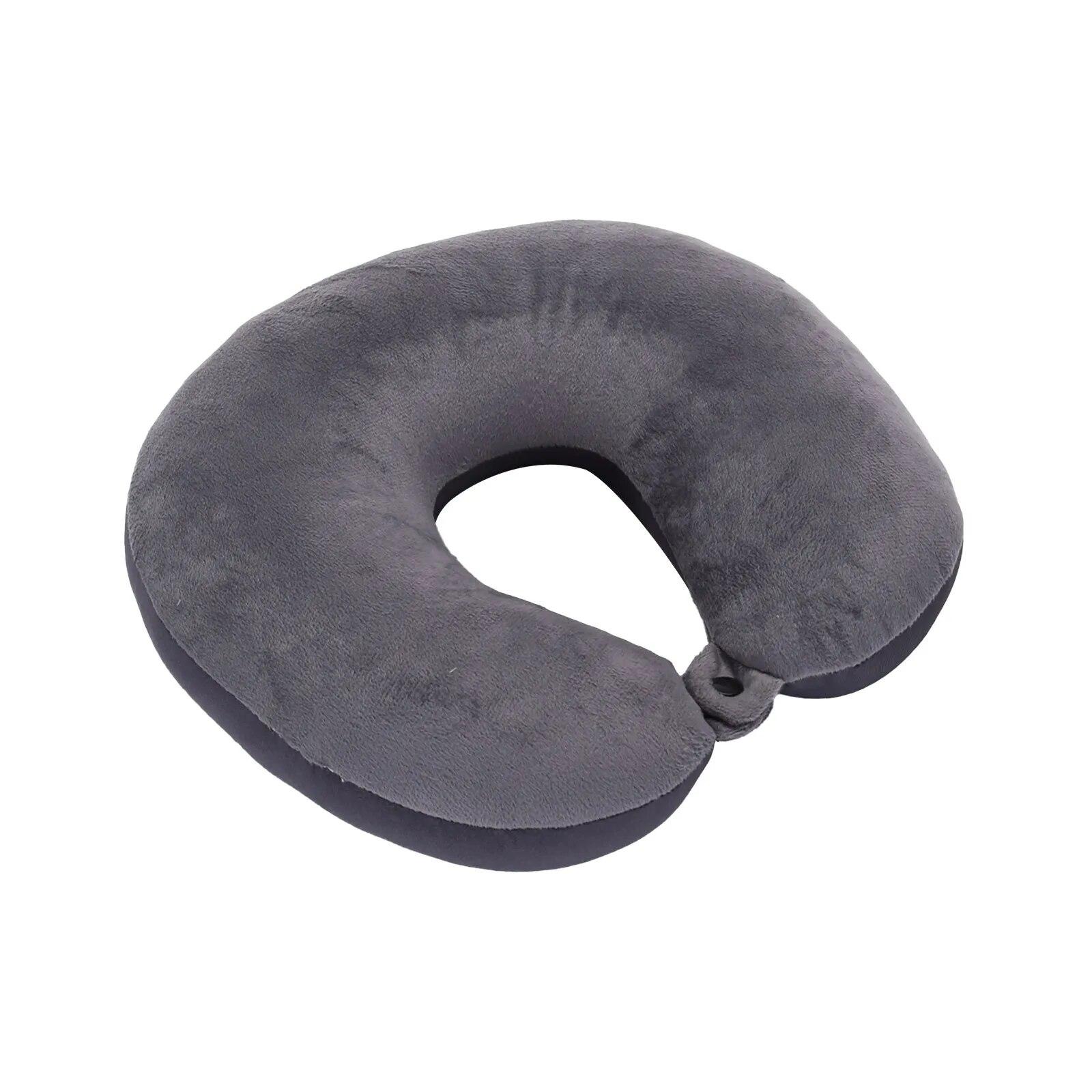 

Подушка с эффектом памяти для шеи, подушка для самолета, подушка для путешествий, автомобиля, дома, офиса, путешествия, шеи, подушка для полета One Size серый