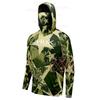 Mens UV Protection Long Sleeve Hooded Fishing Shirt Breathable Ice Silk Cycling Jersey Spring Summer Outdoor Sportwear
