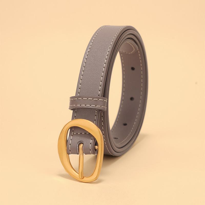Trade New Women'S Leather Pin Buckle Belt Decoration Fashion With Jeans Belt High-End Belt