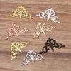 50 Pcs/Lot Brass Charms Base Parts DIY Material for Hair Jewelry Handmade Crown Jewelry Making Connectors Accessories.