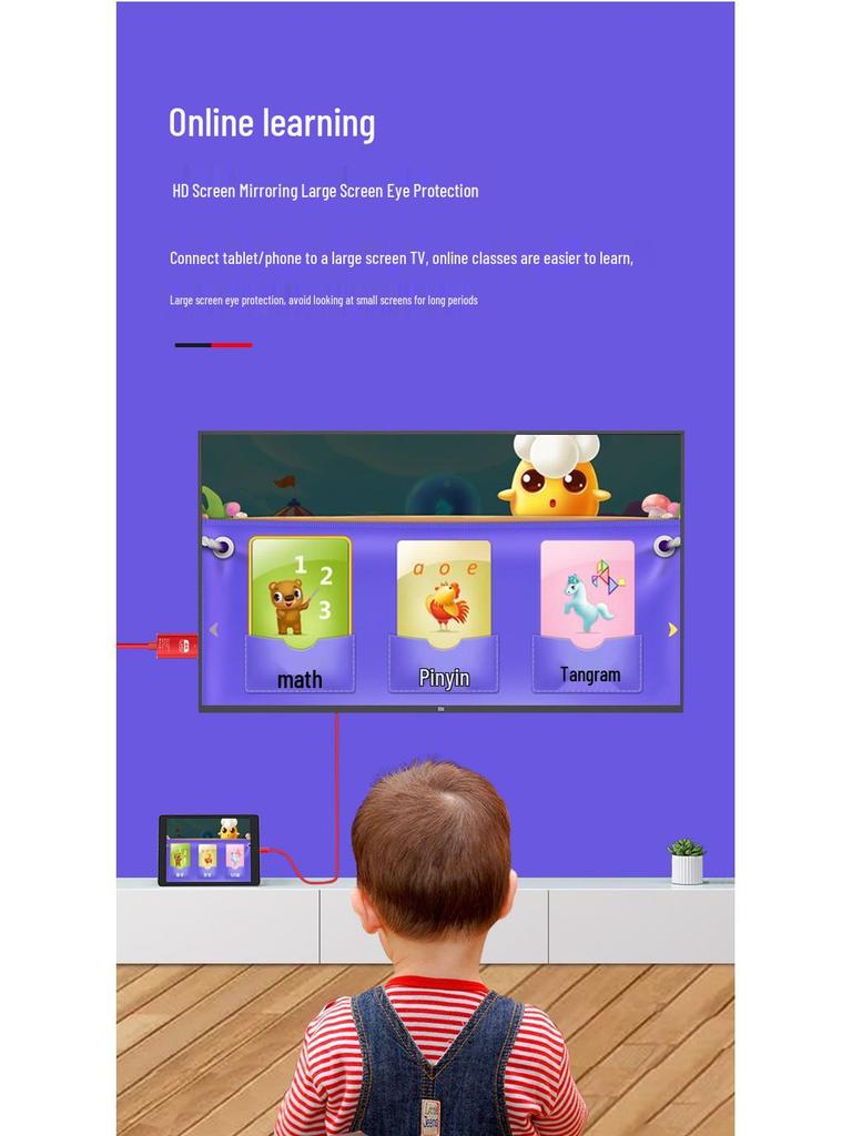 Type-C to HDTV Screen Mirroring Cable for Mobile Phones