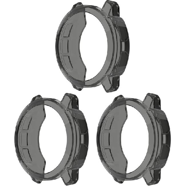 Case Cover Compatible for Garmin Instinct 2 2s Protector Case Soft TPU Bumper Anti-Scratch Shell Protective Covers (3*Black, Instinct 2) Instinct 2