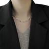 18K Gold Pig Nose Necklace: High-End Retro Korean Clavicle Chain for Women