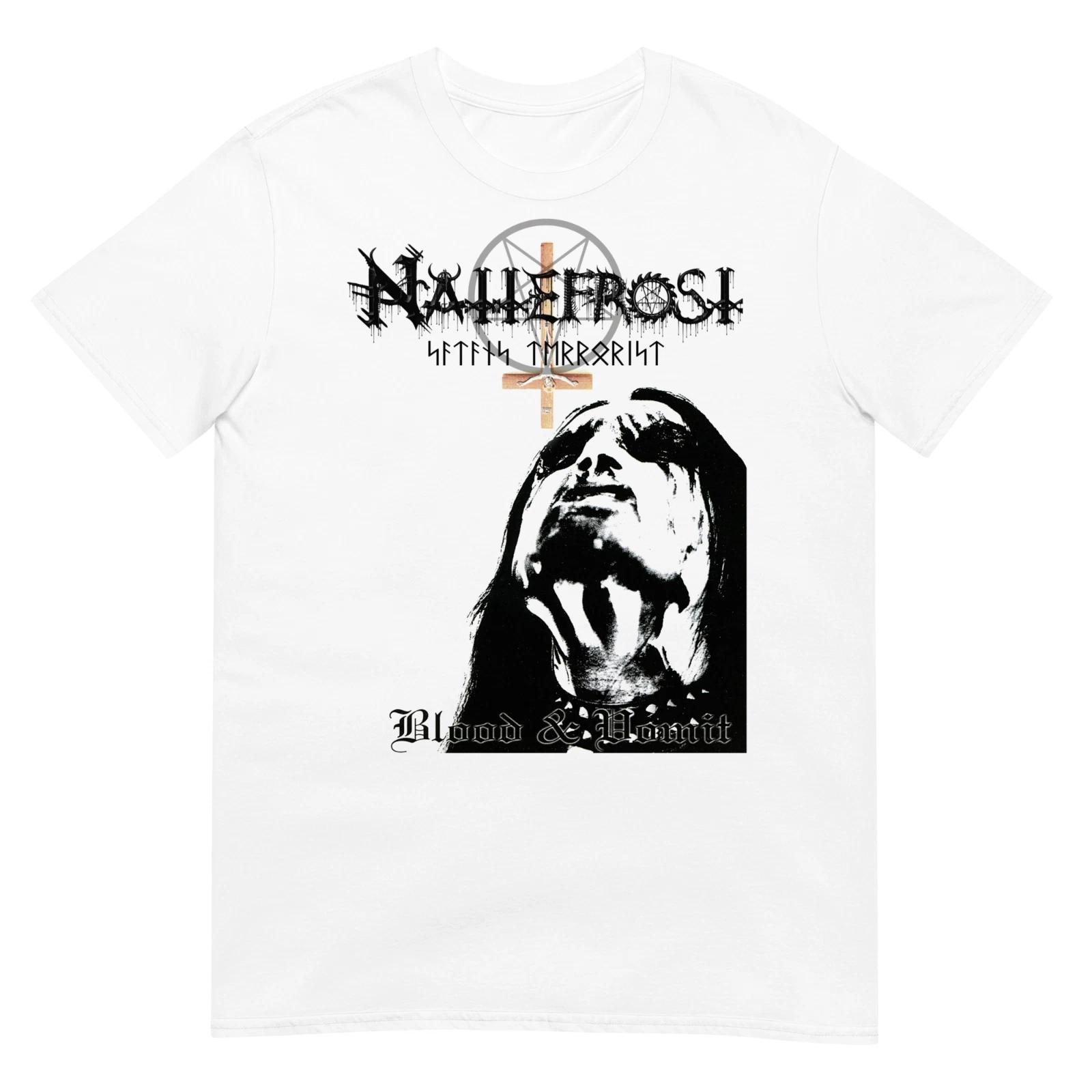 NATTEFROST  Blood & Vomit  (White) (One Sided) T-SHIRT L
