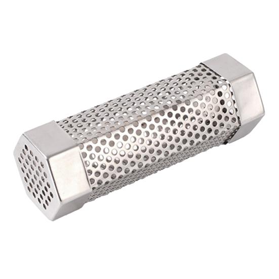 

Трубка для пеллет Нержавеющая сталь Дымовая трубка для барбекю с вентиляционными отверстиями Жаростойкая Легко чистящаяся Многоразовая трубка для дымового гриля Аксессуары для кемпинга 6inch