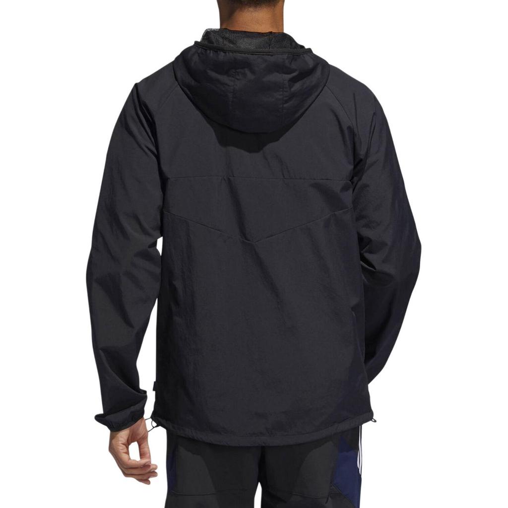 Adidas Originals Trefoil Sports Hooded Casual Jacket Men Jacket Black DU8322