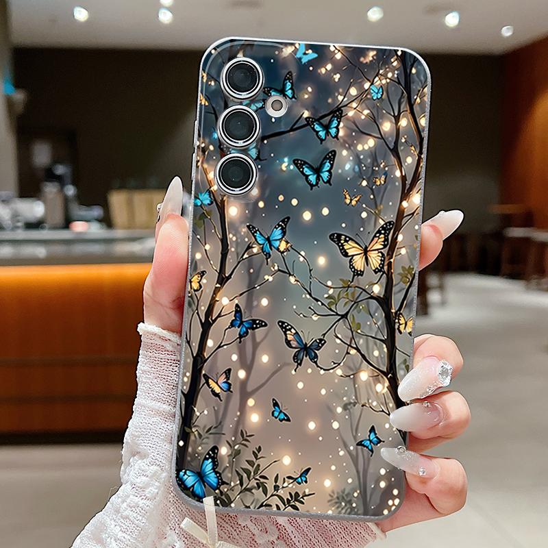 

Светящийся чехол с узором Фантастическая Бабочка для Samsung Galaxy A57 A56 A55 A54 5G A37 A36 A35 A34 A26 A25 A17 A16 A15 A14 Силиконовая накладка с текстурой кожи Samsung A14 серый
