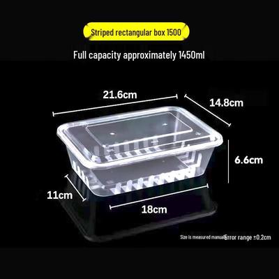 BOUSSAC Thickened Disposable Rectangular Food Containers