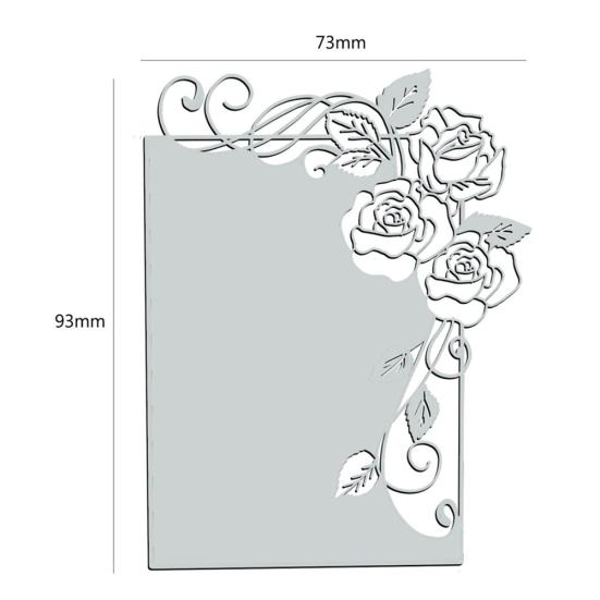 Rose Flower Frame Cutting Dies DIY Scrapbooking Card Making Paper Craft