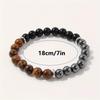 TK Cross-border Tiger's Eye Obsidian Hematite Elastic Bracelet