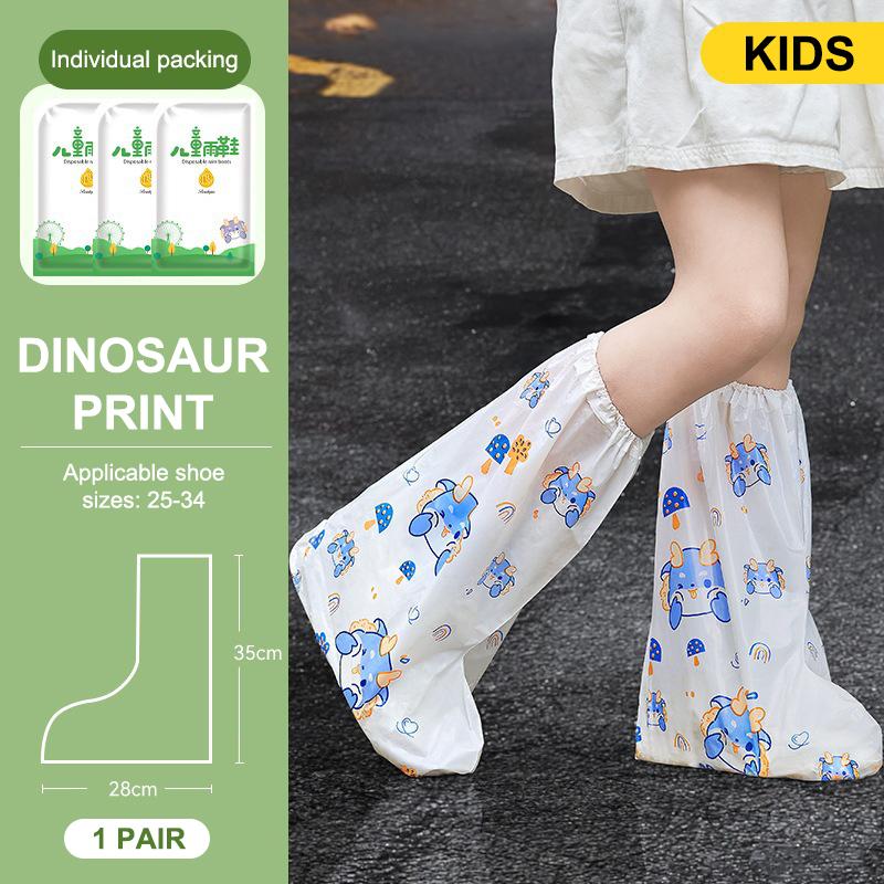 Disposable Plastic Shoe Covers Waterproof Shoe Covers Rain Thickened Long Footwear Boot Covers Shoes Cover Rain Waterproof