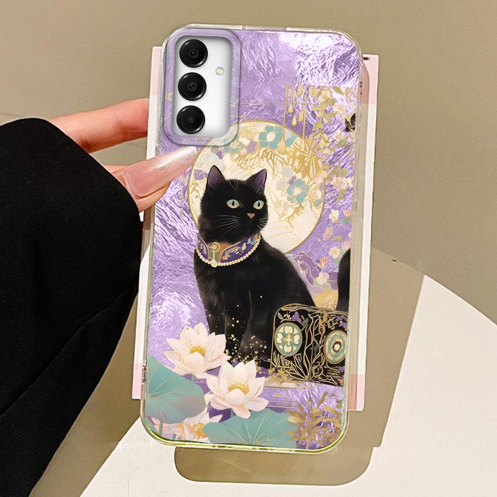 

Чехол для телефона Lucky Purple Cat с текстурой ледника для Samsung Galaxy A55 A56 A36 A26 A16 A53 A06 A14 A24 A34 A54 A15 A25 A35 A13 Samsung Galaxy A53 5G белый