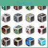 Minecraft Alarm Clock Led Night Light Colourful Changing Desktop Decoration