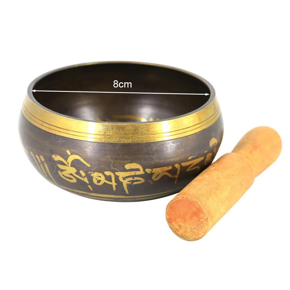 Tibetan Singing Bowl Set Lotus Yoga Meditation Bowl Handmade Relaxation Chakra Healing Prayer Mindfulness Singing Bowl Handmade