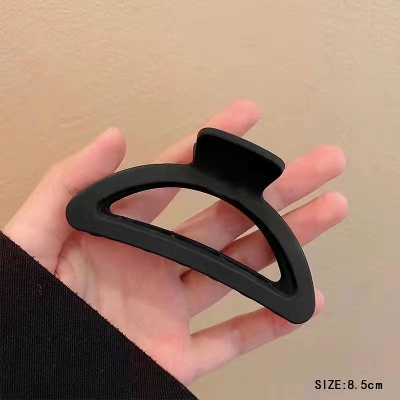 Black Series Big Hair Clip for Women Simplicity Ponytail Clip Women Shark Clip Girl Hair Clamp