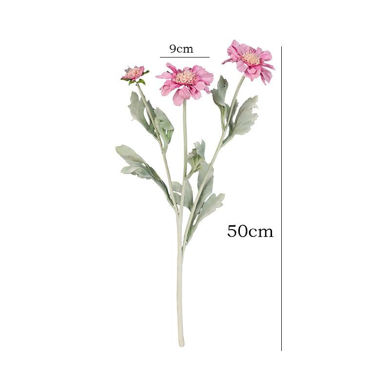 

Искусственная одиночная ветка с 3 головками, плюшевая текстура, цветок гесанг, высококачественное мягкое украшение для дома, украшение для ресторана, ваза, цветочная композиция, орнамент