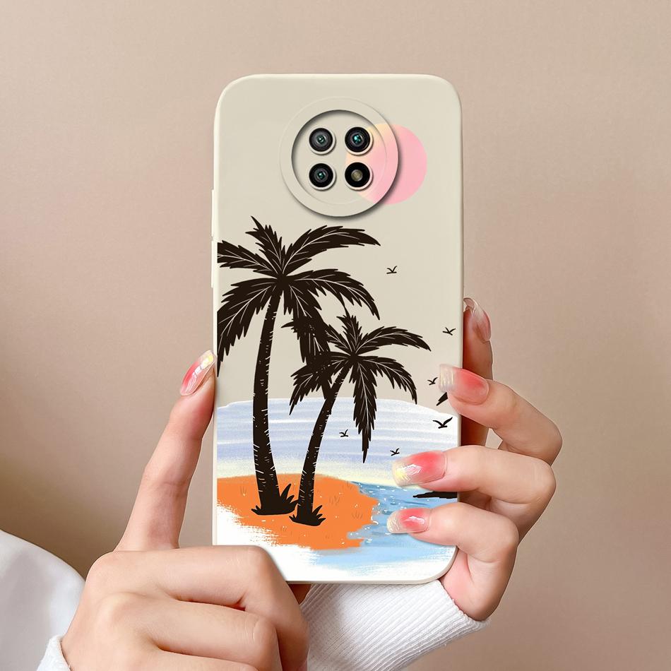 For Redmi Note 9T 9S Case Cute Trendy Back Cover For Xiaomi Redmi Note 9 S Note9t Soft Liquid Silicone Full Cover Design Fundas