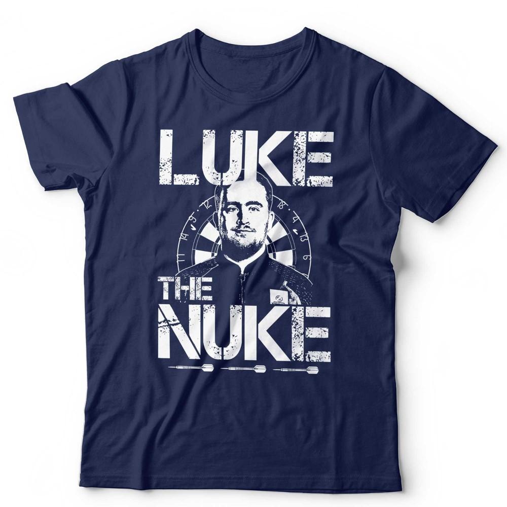 Luke Littler The Nuke TShirt Unsex Darts Champion Bullseye 180 Vintage Retro S