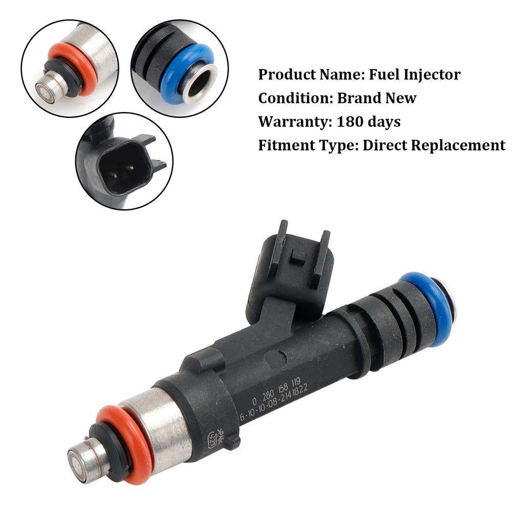 1PCS Fuel Injector 0280158119 Fit Jeep Fit Dodge Wrangler Fit Chrysler 3.3L