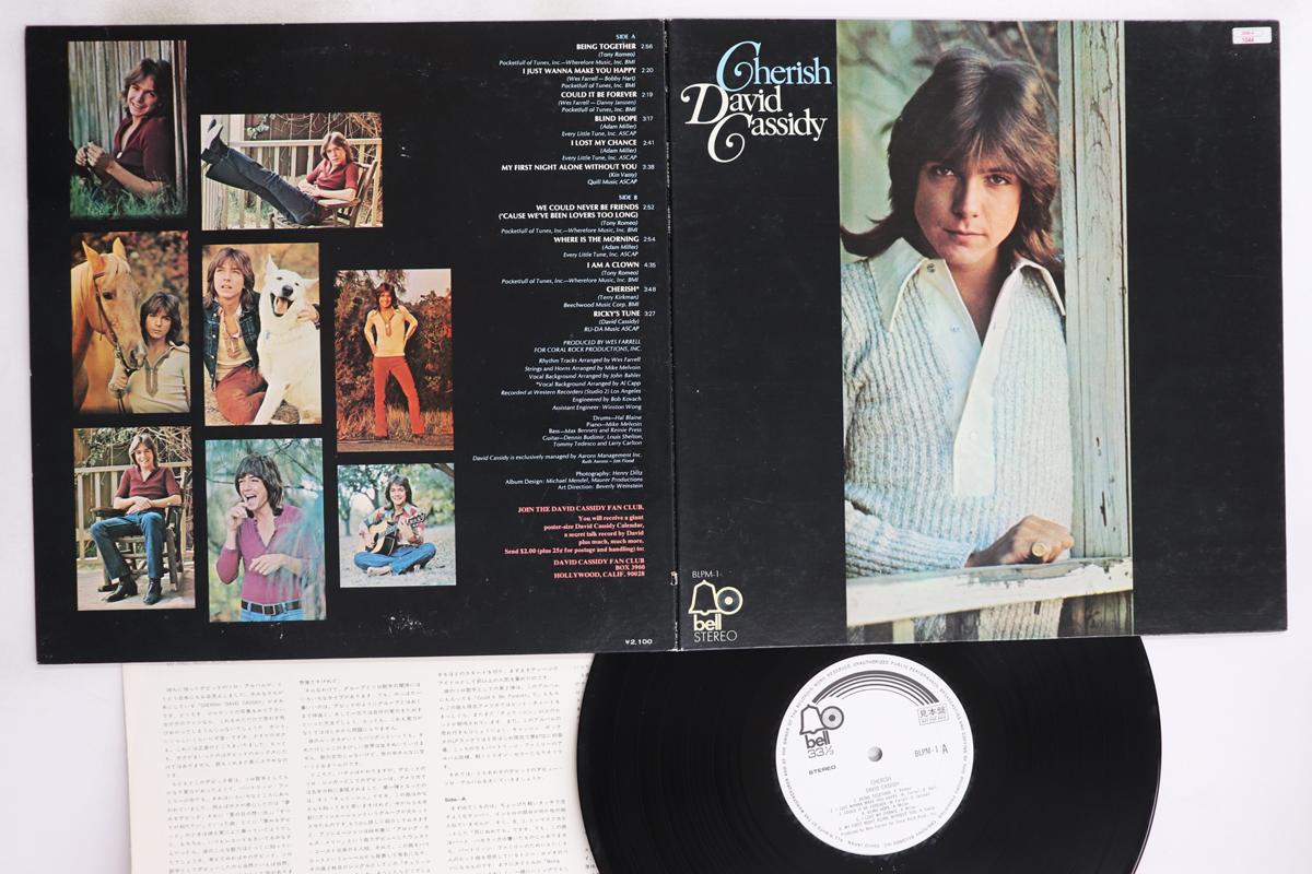 

LP Record DAVID CASSIDY - Cherish BLPM1PROMO BELL 1972 Japan Pop Used