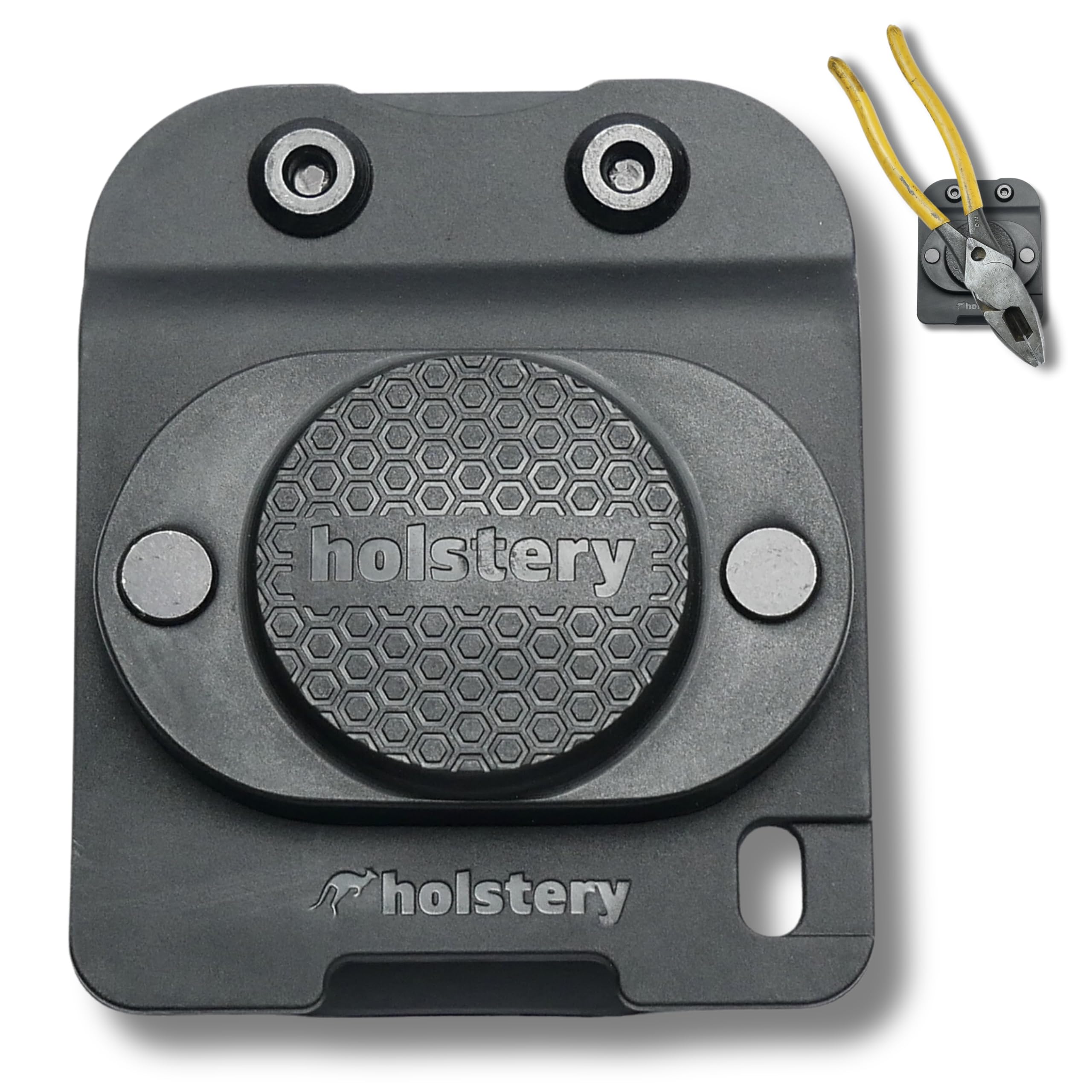 

Holstery MagMaster | Magnetic Tool Holder - Powerful Clip-on Belt Magnetic Holster for Screws, Hammers, Sockets, Pliers, Drill Bits, Wrenches, and Oth