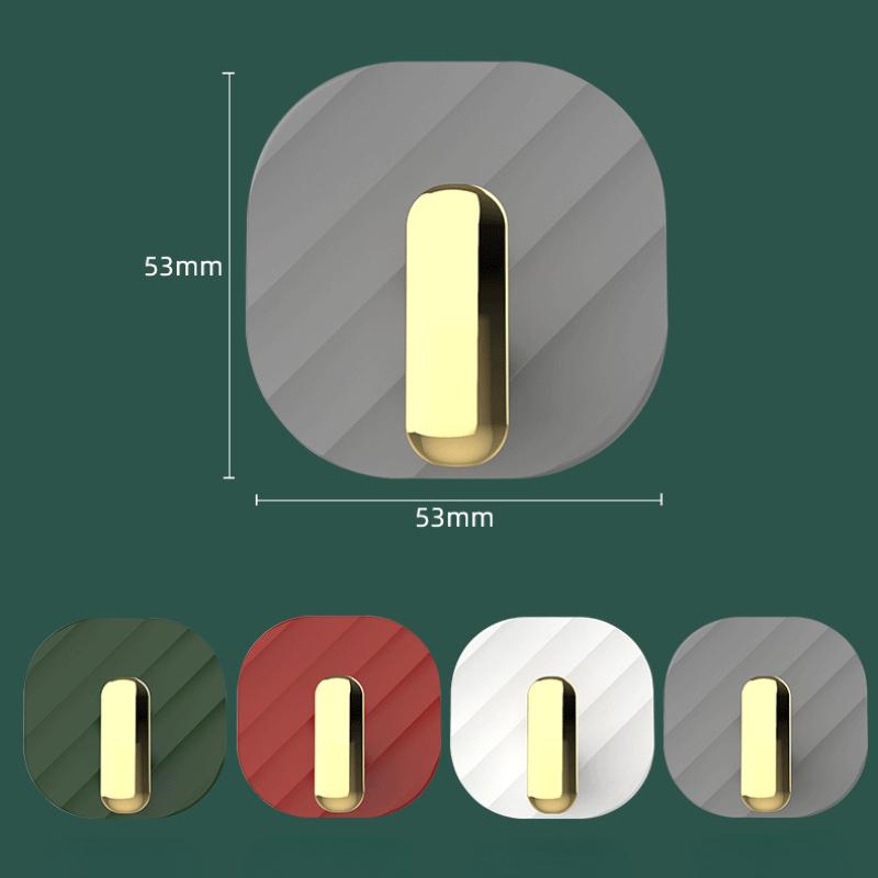 4Pcs Punch-free Hooks Strong Viscose Adhesive Hook Door Wall Bathroom Kitchen Key No Trace Viscose Coat Hook