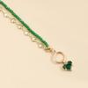 Sophisticated Zircon Heart Pendant Necklace with Black Chain Adds Elegant Charm to Any Stylish Outfits Daily Casual Use