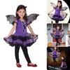 Kawaii Kids Witch Dress Set Pointy Hat Halloween Cosplay Costumes  Carnival