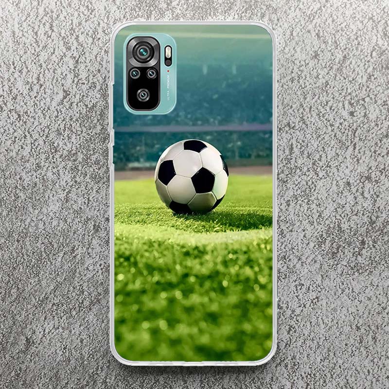 Football Soccer Ball Design Print Soft Case for Xiaomi Redmi 14C 13C 12C 13 12 Phone Shell 10C 10A 10 9A 9C 9T 9 8A 8 7A 7 6A 6