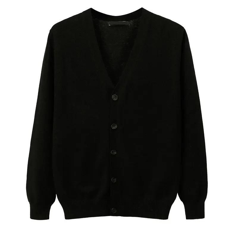 

Cotton Men s Sweaters Knit Cardigan Slim Long-sleeved Men Sweater for Male V-neck Casual Sweaters Knitted M