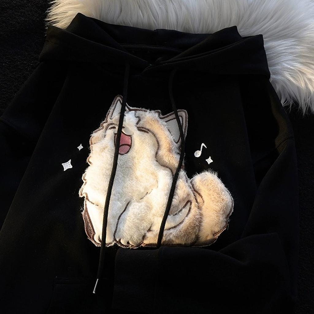 Ladies Fashion Casual Long Sleeve Round Neck Hoodie Pullover Top With  Pockets