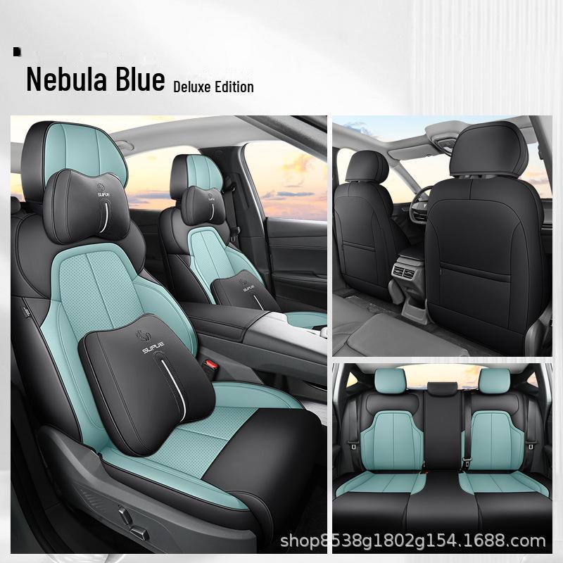 Changan Dark Blue SL03 Full Surround Universal Car Seat Cushion for All Seasons
