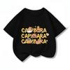 Capybara Girls' T-Shirt Summer Cute Graphic T Shirts O-Neck Girls Short Sleeve Clothing Fashion Casual Tops Children's Clothing