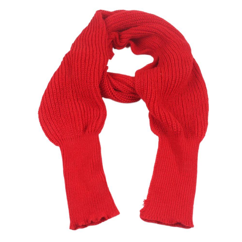 Long Sleeve Wrap Scarf Autumn Winter Shawl Scarf Korean Style Knitted Scarf Unisex Scarf Poncho