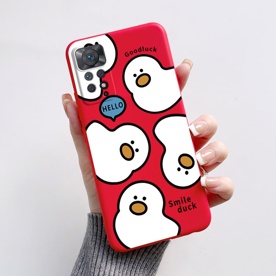 For Redmi Note 11S Note 11 Pro 5G 4G Case Cute Rabbit Panda Protector Fundas Cover For Redmi Note 11 note11E Silicone Phone Case