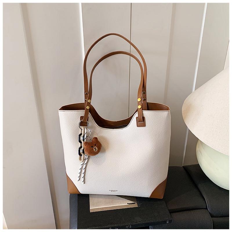 

Сумка большой вместимости женская летняя новая универсальная повседневная простая на плечо текстурная сумка-тоут для поездок