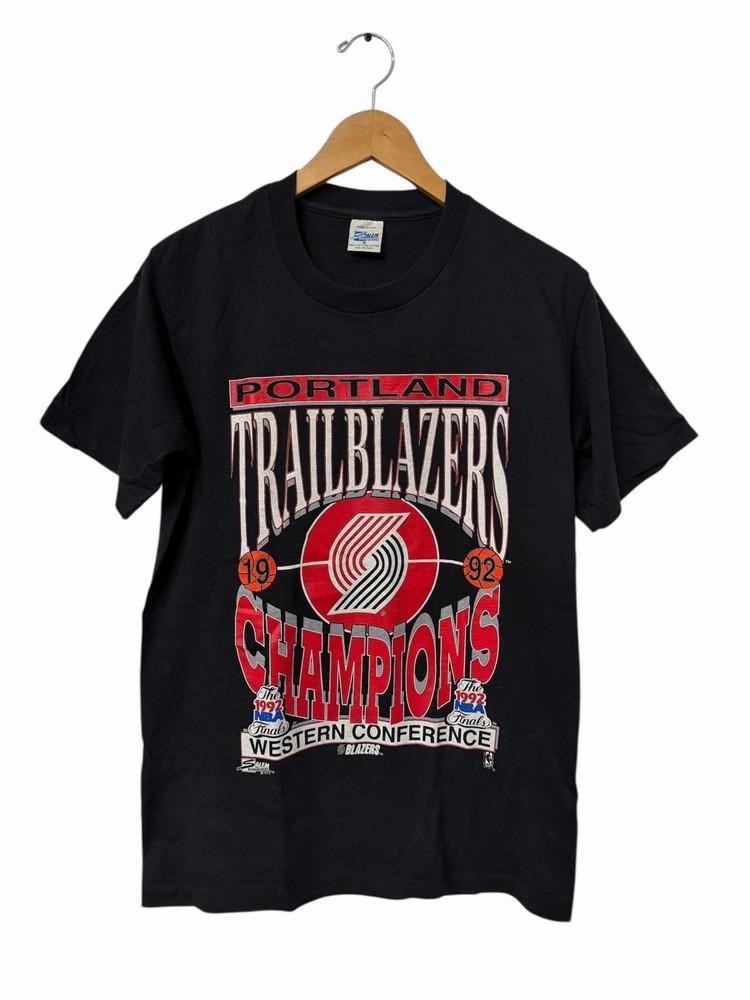 

Vintage 1992 Portland Trailblazer Western Conference Champions Shirt M Salem Unisex T-Shirt S