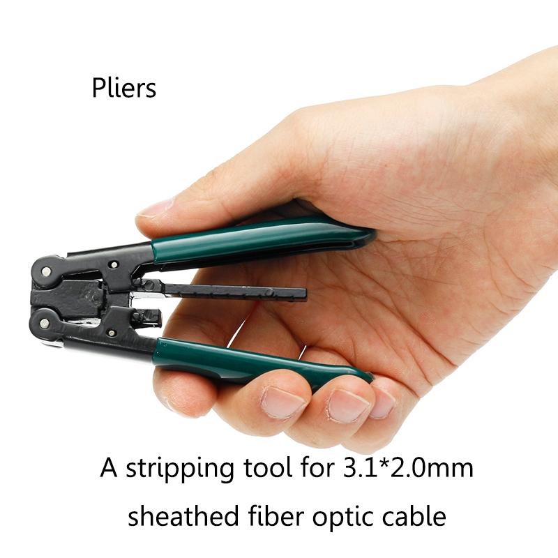FC-6S Fiber Optic Splice Tool FTTH Cutting Fiber Knife Fiber Cleaver Optical Power Meter Fiber Cutter Knife Tool Kit Set