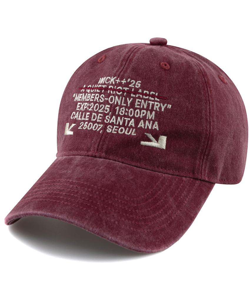 Wig 25007 Seoul Stone Washed Ball Cap