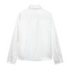 Spring 2025 Women's European & American Style Cotton Shirt with Ruffle Detail