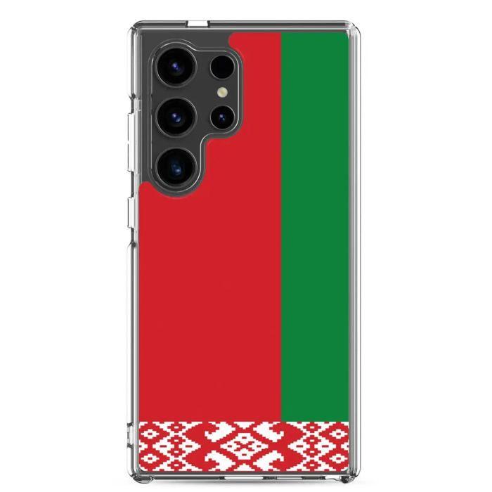 Coque Téléphone - Samsung - Galaxy S24 - Drapeau Biélorussie - Souple - Multicolore