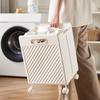 Collapsible Laundry Hamper Multi-Function Carry Basket for Home Large Capacity Storage Bin Bathroom Organizer Bucket