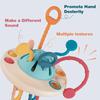 Baby Toys Montessori Silicone Toy Travel Pull String Toy Developing Fine Motor Skill Multi-Sensory Activity Toy Gift