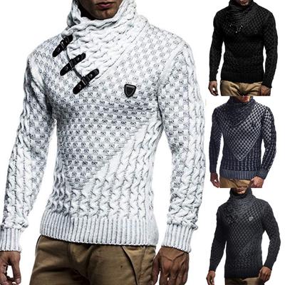 Men's Autumn and Winter Knitted Sweater Crochet Sweater Jacket