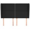 VidaXL Headboard with Ears Black 147x23x118-128 Cm Faux Leather3117906