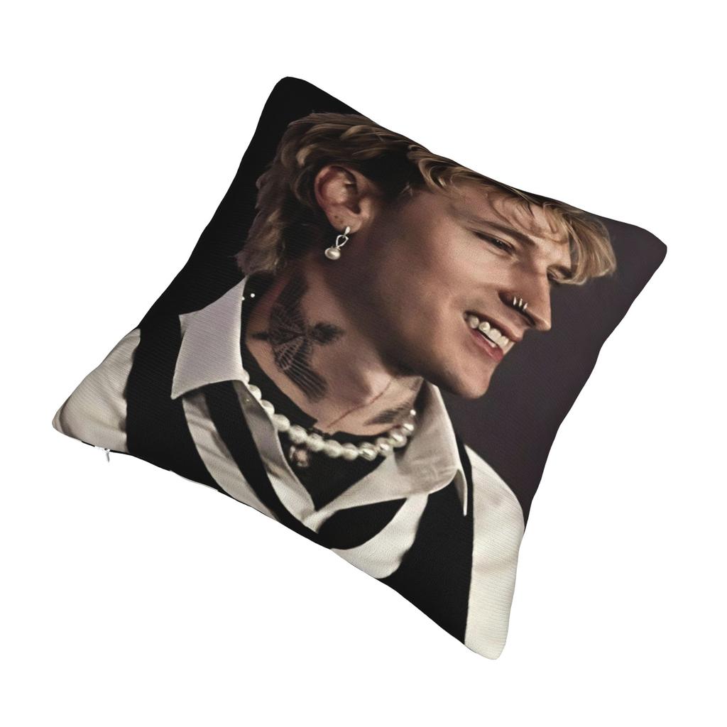 Decorative Pillow Cover MGK Lost Americana Tour 2025-2026 Merch Living Room Throw Pillow Case Cover Zipper Multi-Size