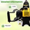 Portable 52CC Gas Tree Digger,1500/min Hammering 2-Stroke Engine for Tree Planting,Landscaping,Nursery & Fence Post Installation